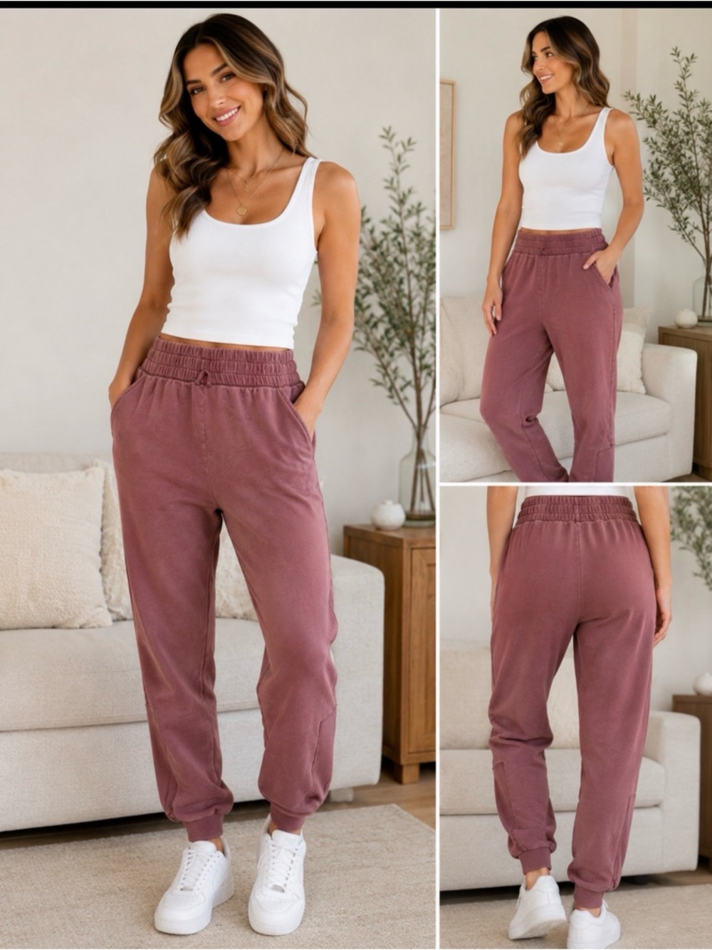 Movement Mauve Jogger Sweatpants – Women’s Large